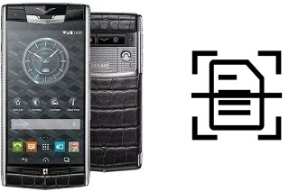 Scan document on a Vertu Signature Touch