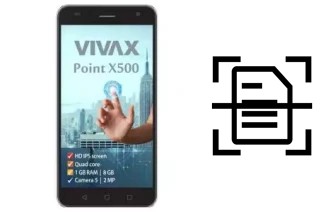 Scan document on a Vivax Point X500