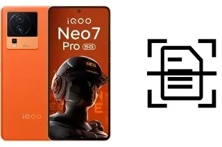 Scan document on a vivo iQOO Neo 7 Pro