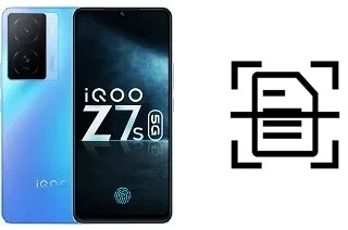 Scan document on a vivo iQOO Z7s