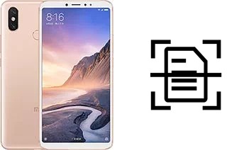 Scan document on a Xiaomi Mi Max 3