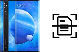 Scan document on a Xiaomi Mi Mix Alpha