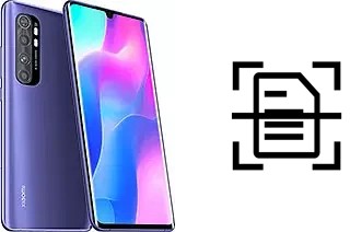 Scan document on a Xiaomi Mi Note 10 Lite