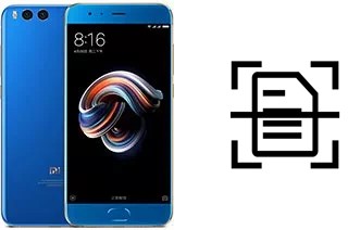 Scan document on a Xiaomi Mi Note 3