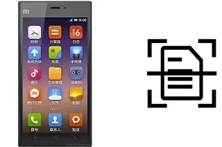 Scan document on a Xiaomi Mi 3 TD