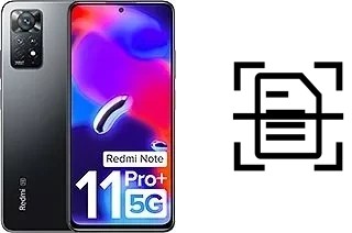 Scan document on a Xiaomi Redmi Note 11 Pro+ 5G