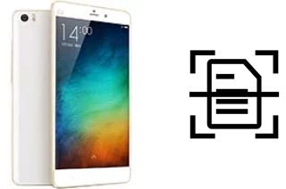 Scan document on a Xiaomi Mi Note Pro