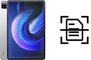 Scan document on a Xiaomi Pad 6 Max 14