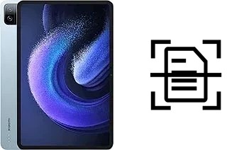 Scan document on a Xiaomi Pad 6