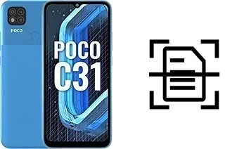 Scan document on a Xiaomi Poco C31