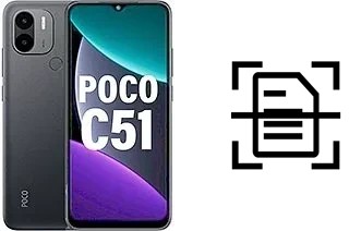 Scan document on a Xiaomi Poco C51