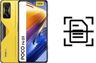 Scan document on a Xiaomi Poco F4 GT