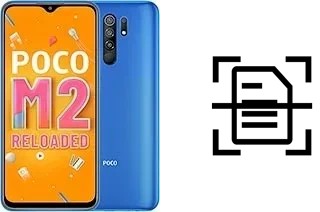 Scan document on a Xiaomi Poco M2 Reloaded