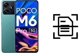 Scan document on a Xiaomi Poco M6 Pro