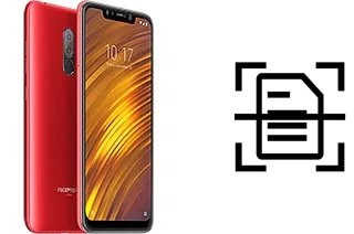 Scan document on a Xiaomi Pocophone F1