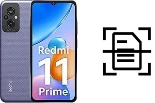 Scan document on a Xiaomi Redmi 11 Prime