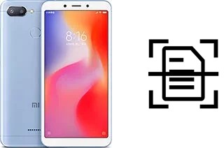 Scan document on a Xiaomi Redmi 6