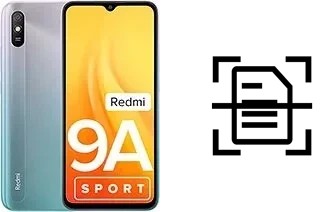 Scan document on a Xiaomi Redmi 9A Sport