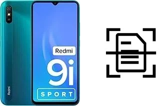 Scan document on a Xiaomi Redmi 9i Sport