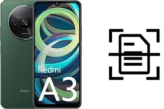 Scan document on a Xiaomi Redmi A3 Pro