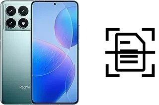 Scan document on a Xiaomi Redmi K70 Pro