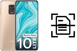 Scan document on a Xiaomi Redmi Note 10 Lite