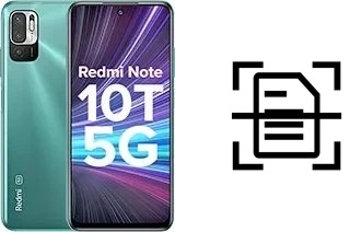 Scan document on a Xiaomi Redmi Note 10T 5G