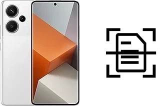 Scan document on a Xiaomi Redmi Note 13 Pro+