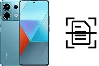 Scan document on a Xiaomi Redmi Note 13 Pro