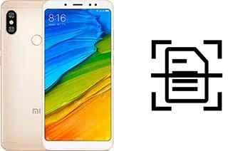 Scan document on a Xiaomi Redmi Note 5 AI Dual Camera