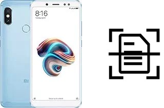 Scan document on a Xiaomi Redmi Note 5 Pro