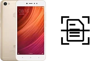 Scan document on a Xiaomi Redmi Note 5A Standard Edition