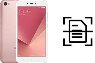 Scan document on a Xiaomi Redmi Y1 Lite