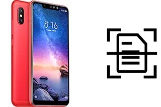 Scan document on a Xiaomi Redmi Note 6 Pro