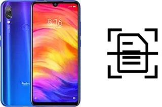 Scan document on a Xiaomi Redmi Note 7 Pro