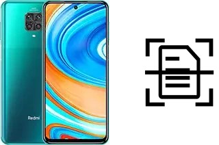 Scan document on a Xiaomi Redmi Note 9 Pro