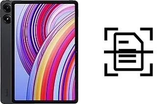 Scan document on a Xiaomi Redmi Pad Pro 5G