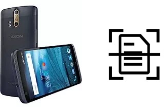 Scan document on a ZTE Axon Pro