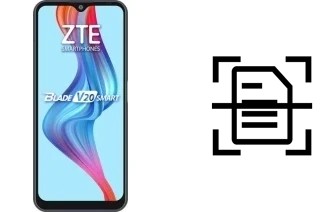 Scan document on a ZTE Blade V20 Smart