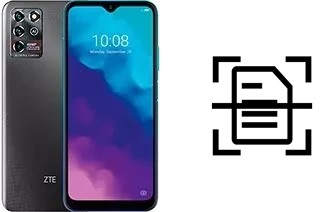 Scan document on a ZTE Blade V30 Vita