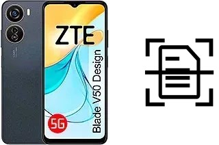 Scan document on a ZTE Blade V50 Design