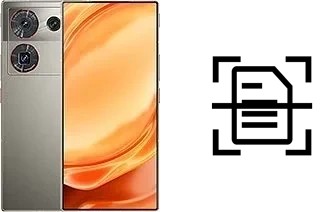 Scan document on a ZTE nubia Z50 Ultra