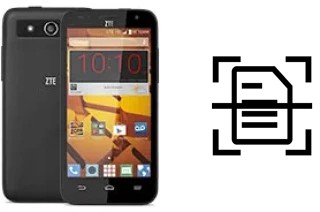 Scan document on a ZTE Speed