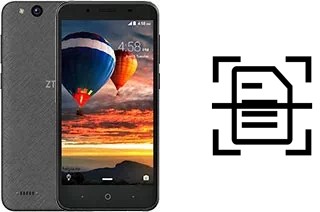 Scan document on a ZTE Tempo Go