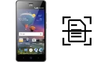 Scan document on a ZTE ZFive L LTE