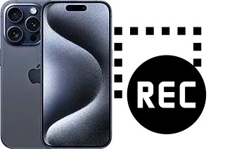 Record screen in Apple iPhone 15 Pro