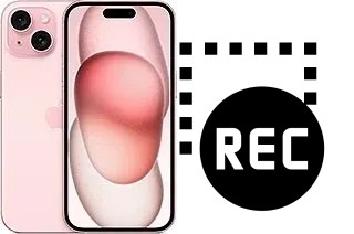 Record screen in Apple iPhone 15