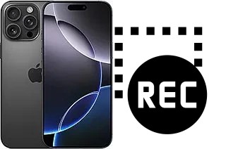 Record screen in Apple iPhone 16 Pro Max