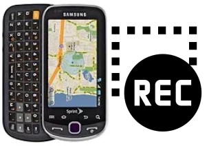 Record screen in Samsung Intercept