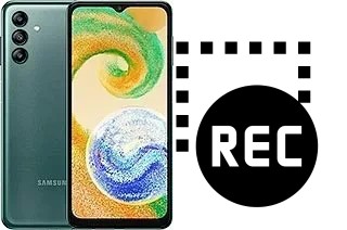 Record screen in Samsung Galaxy A04s